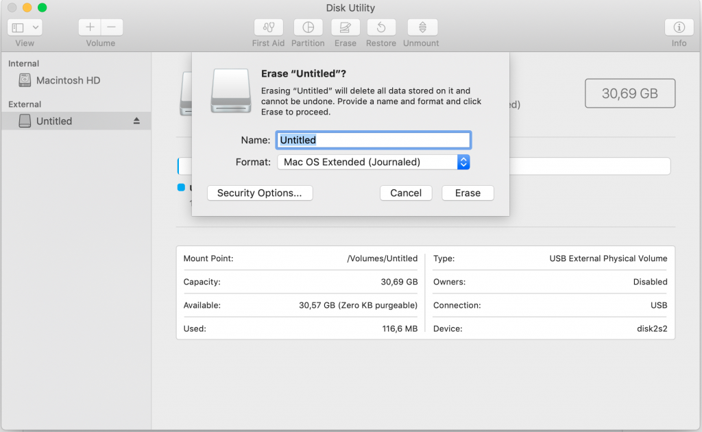 disk format mac and windows